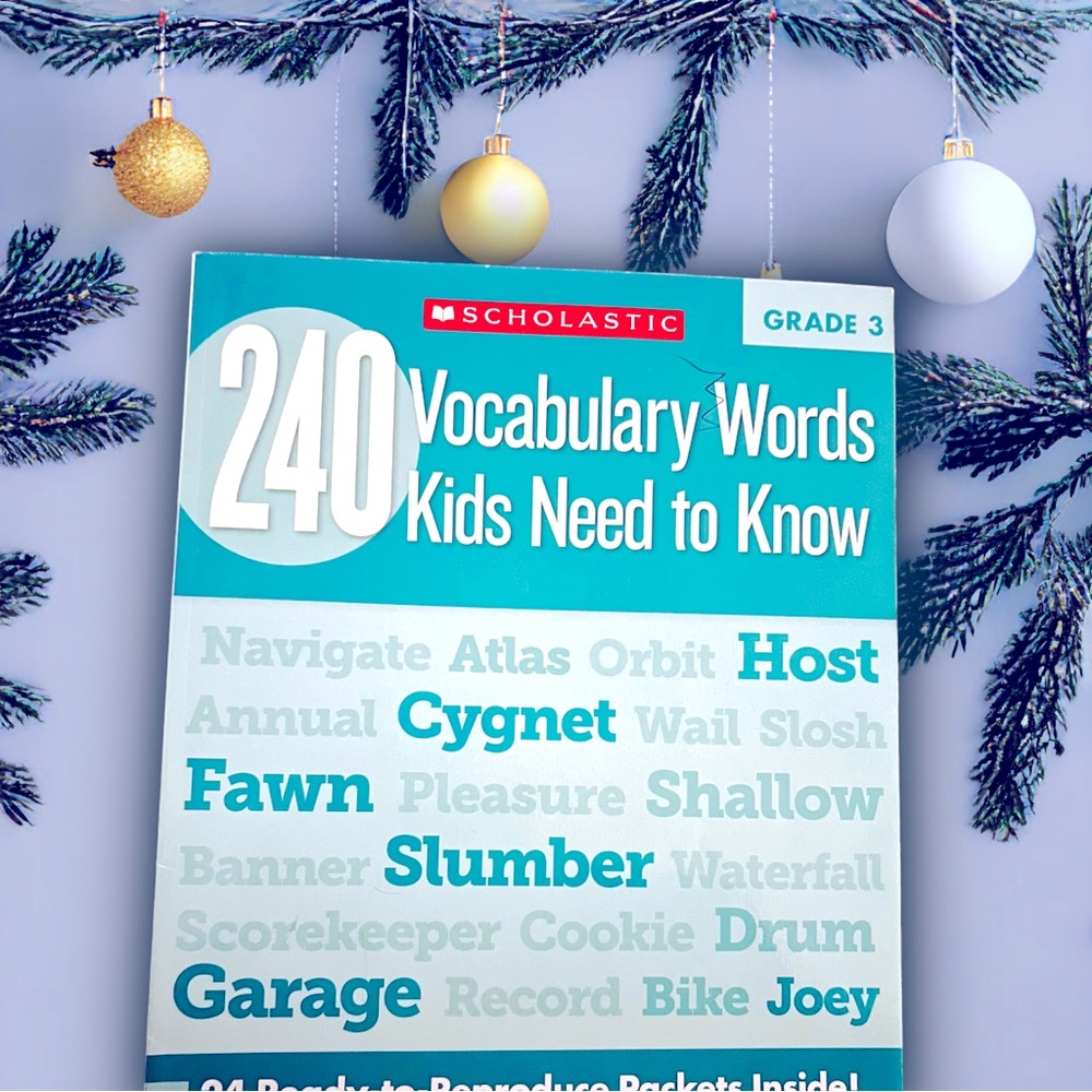 Scholastic Grade 3 Vocabulary Words Workbook